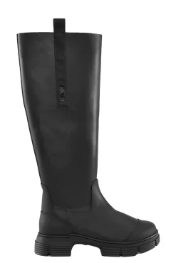 Shop GANNI Country Boots Black