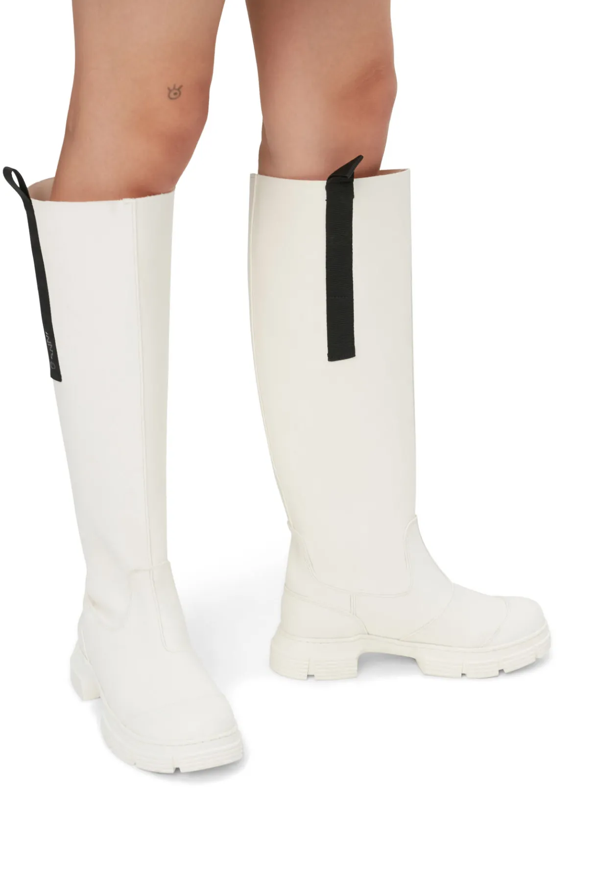 Hot GANNI Country Boots Egret