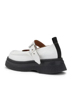 Cheap GANNI Creepers Mary Jane Egret