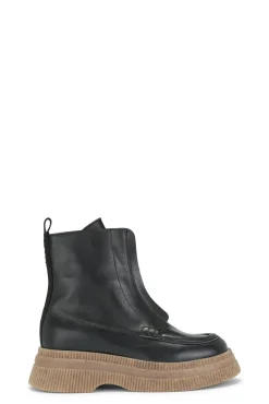 Discount GANNI Creepers Wallaby Zip Boots Black