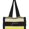 Store GANNI Crochet Frill Tote Bag Golden Kiwi