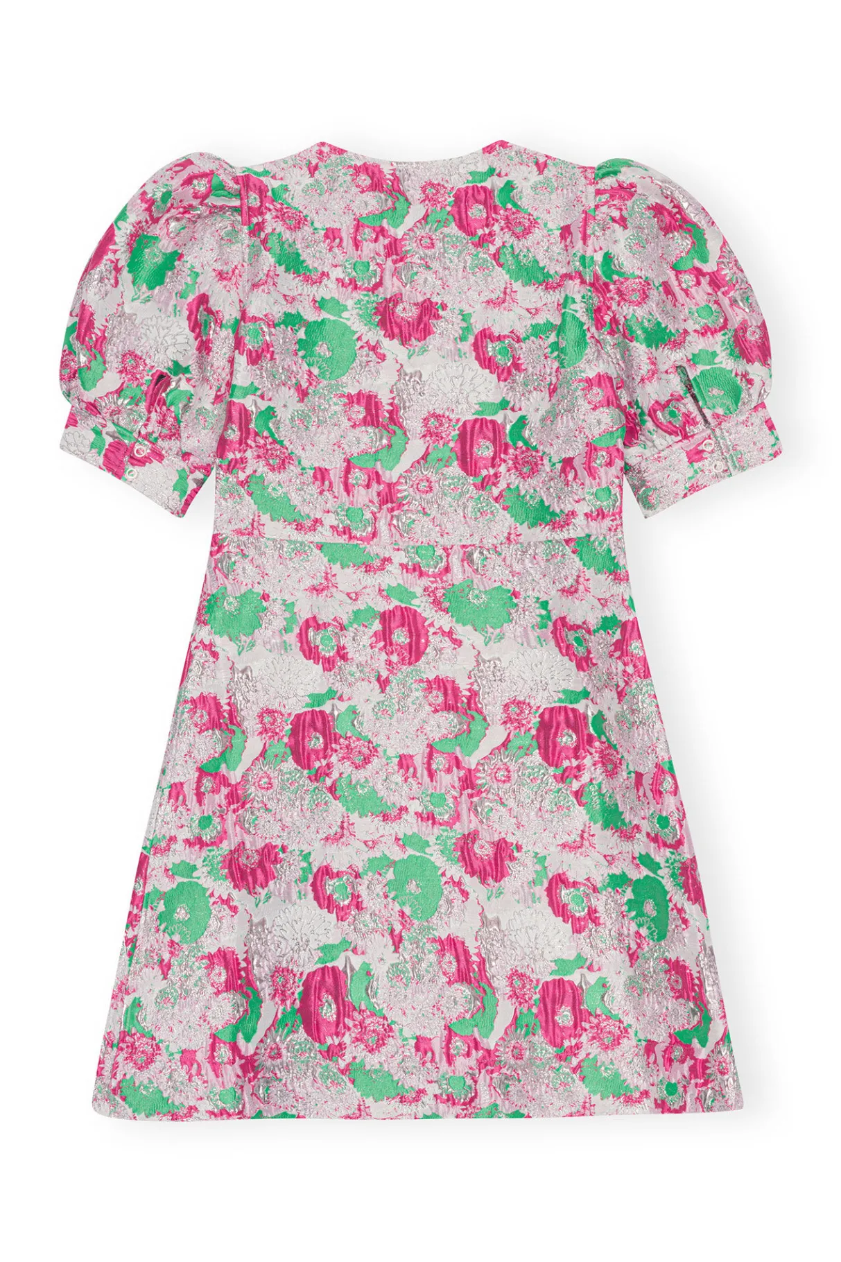 Fashion GANNI 3D Jacquard Mini Dress Sugar Plum