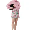Best Sale GANNI 3D Jacquard Mini Skirt Sugar Plum