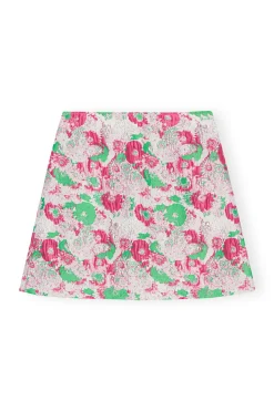 Best Sale GANNI 3D Jacquard Mini Skirt Sugar Plum