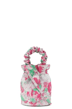 Discount GANNI 3D Jacquard Occasion Top Handle Bag Sugar Plum