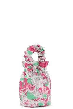 Discount GANNI 3D Jacquard Occasion Top Handle Bag Sugar Plum