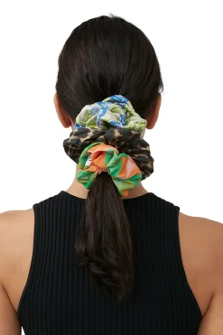 Cheap GANNI 3D Jacquard Scrunchie Oyster Gray