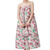 Fashion GANNI 3D Jacquard Strap Dress Sugar Plum