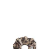 New GANNI 3D Leopard Jacquard Scrunchie Big Leopard Almond Milk