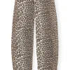 Cheap GANNI Denim Stary Leopard