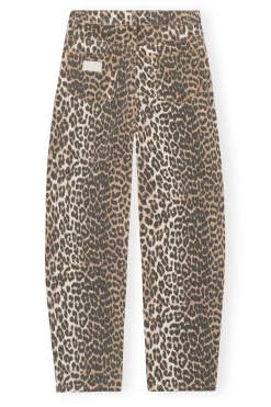 Cheap GANNI Denim Stary Leopard