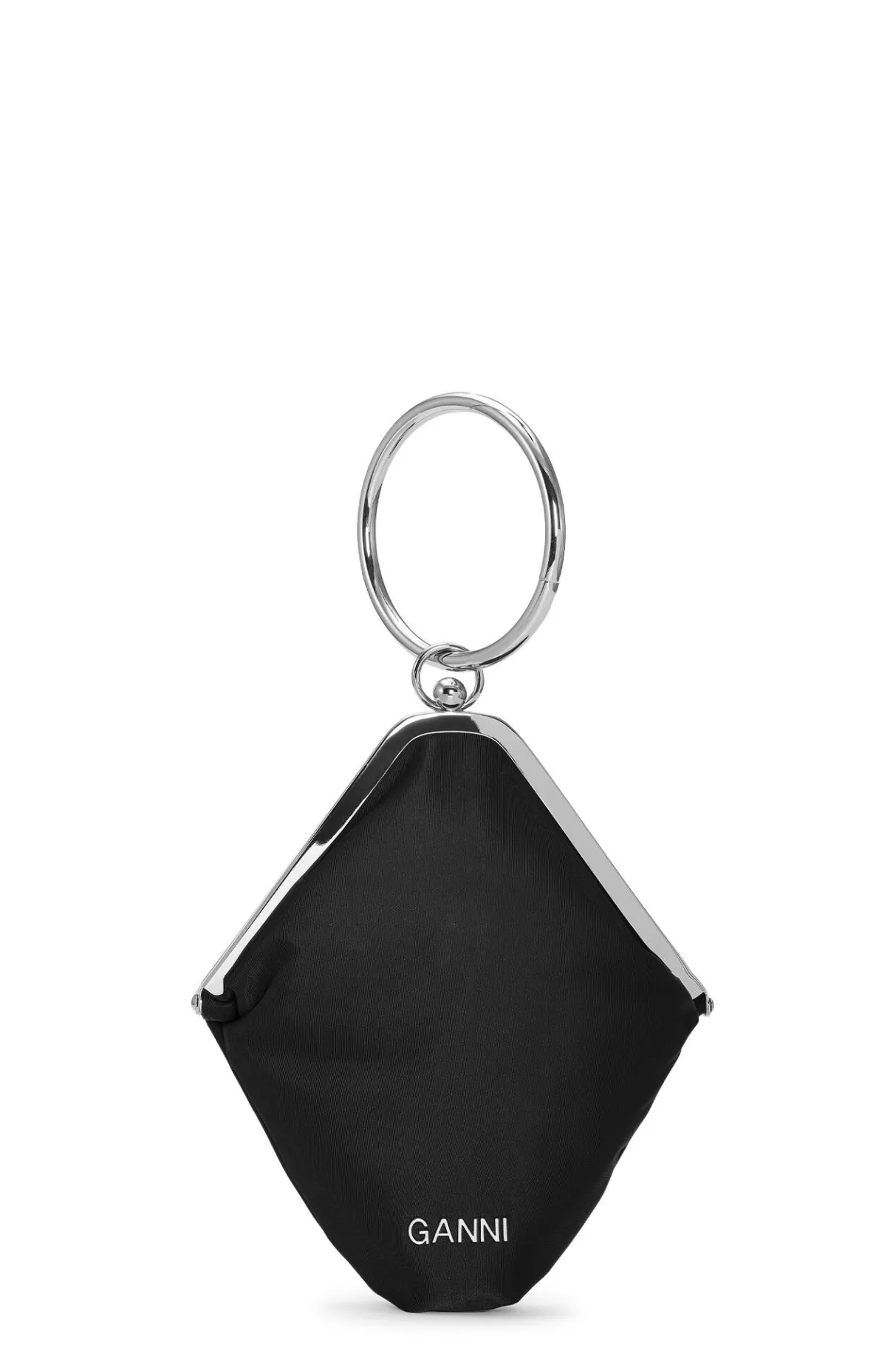 Shop GANNI Diamond Bangle Clutch Black