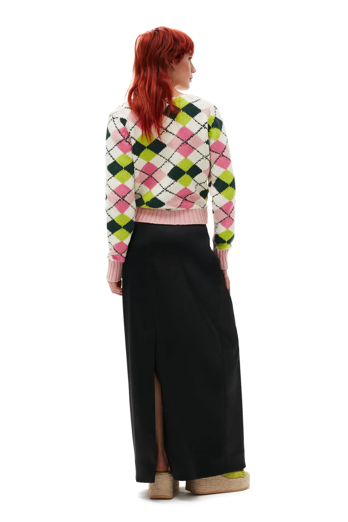 Discount GANNI Double Satin Maxi Skirt Black