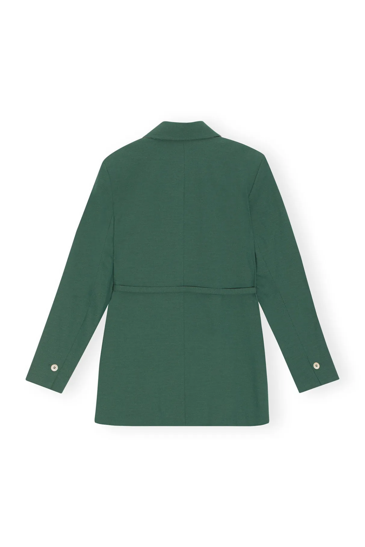 Best Sale GANNI Drapey Melange Blazer Trekking Green