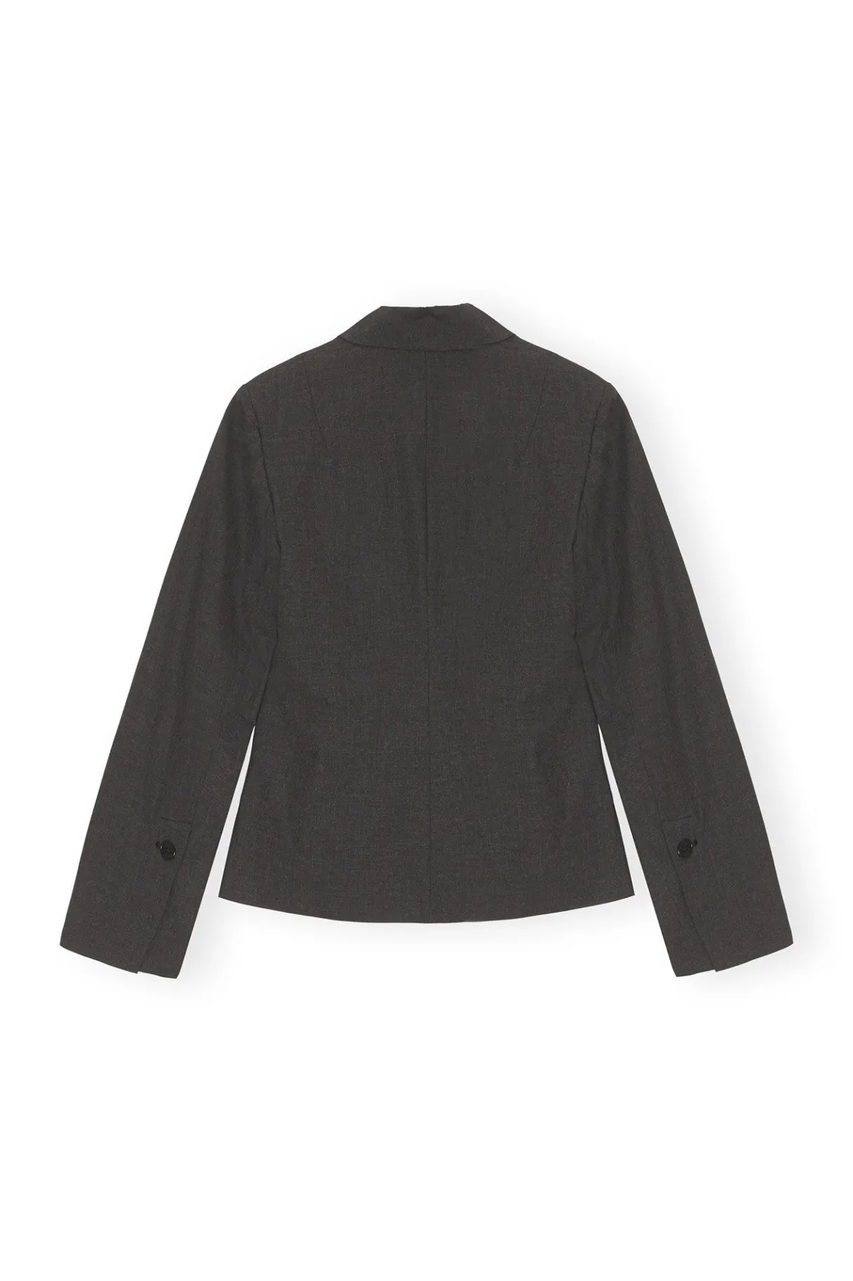 Outlet GANNI Drapey Melange Fitted Blazer Phantom