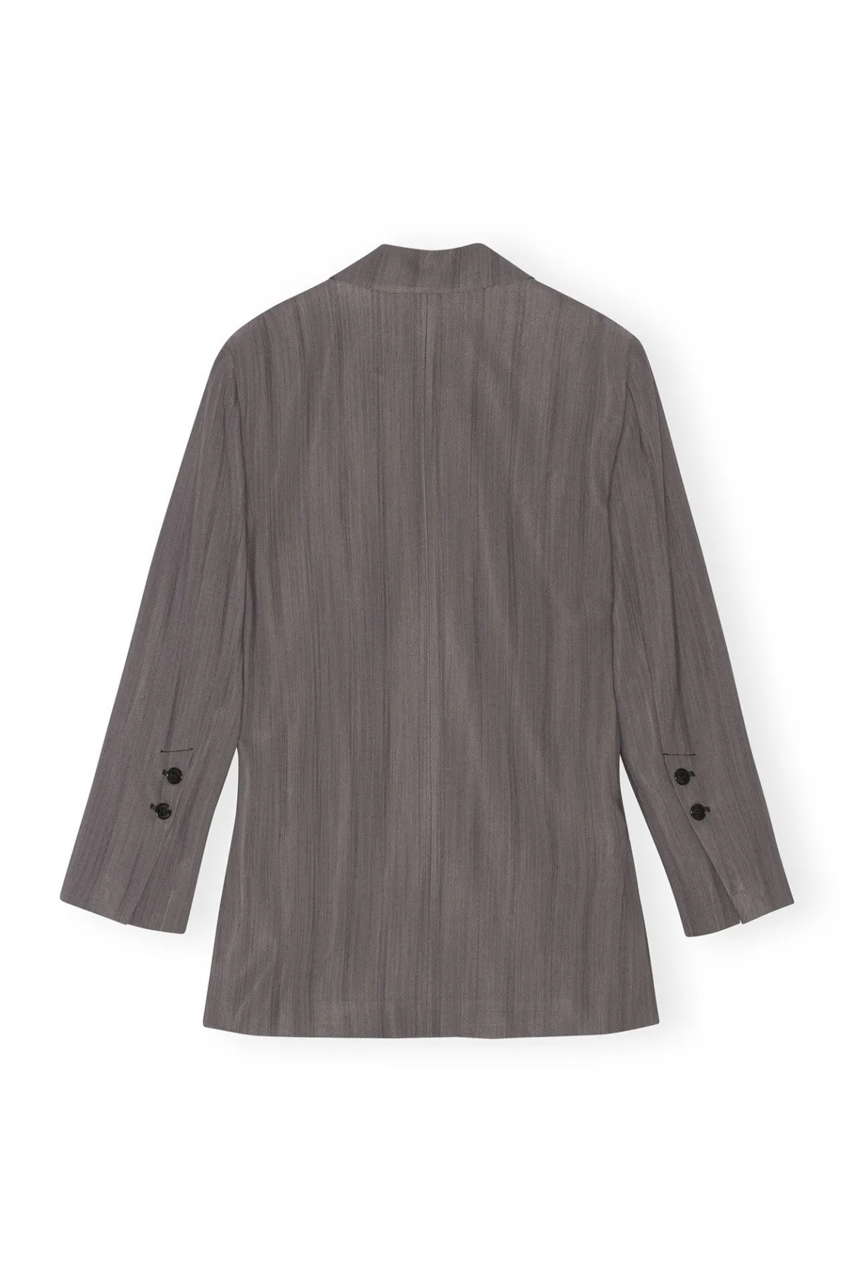 New GANNI Drapey Stripe Blazer Black Stripes