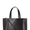 New GANNI East West Tote Logo Bag Black