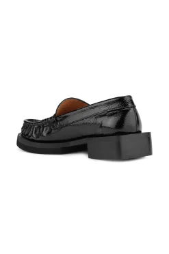New GANNI Embellished Loafers Black