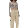 Best Sale GANNI Embellished Mesh Blouse Silver