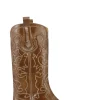Best GANNI Embroidered Western Boots Tiger's Eye