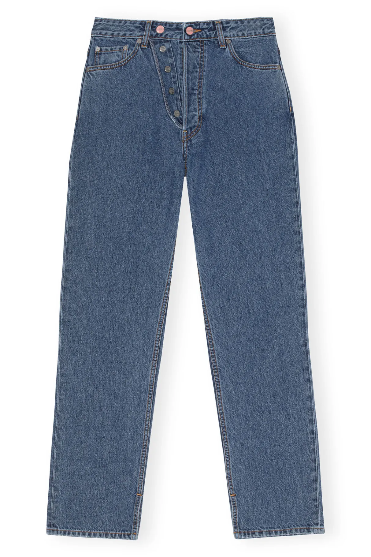Fashion GANNI Figni Jeans Mid Blue Stone