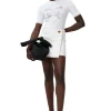 Discount GANNI Fitted Butterfly T-Shirt Bright White