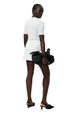 Discount GANNI Fitted Butterfly T-Shirt Bright White