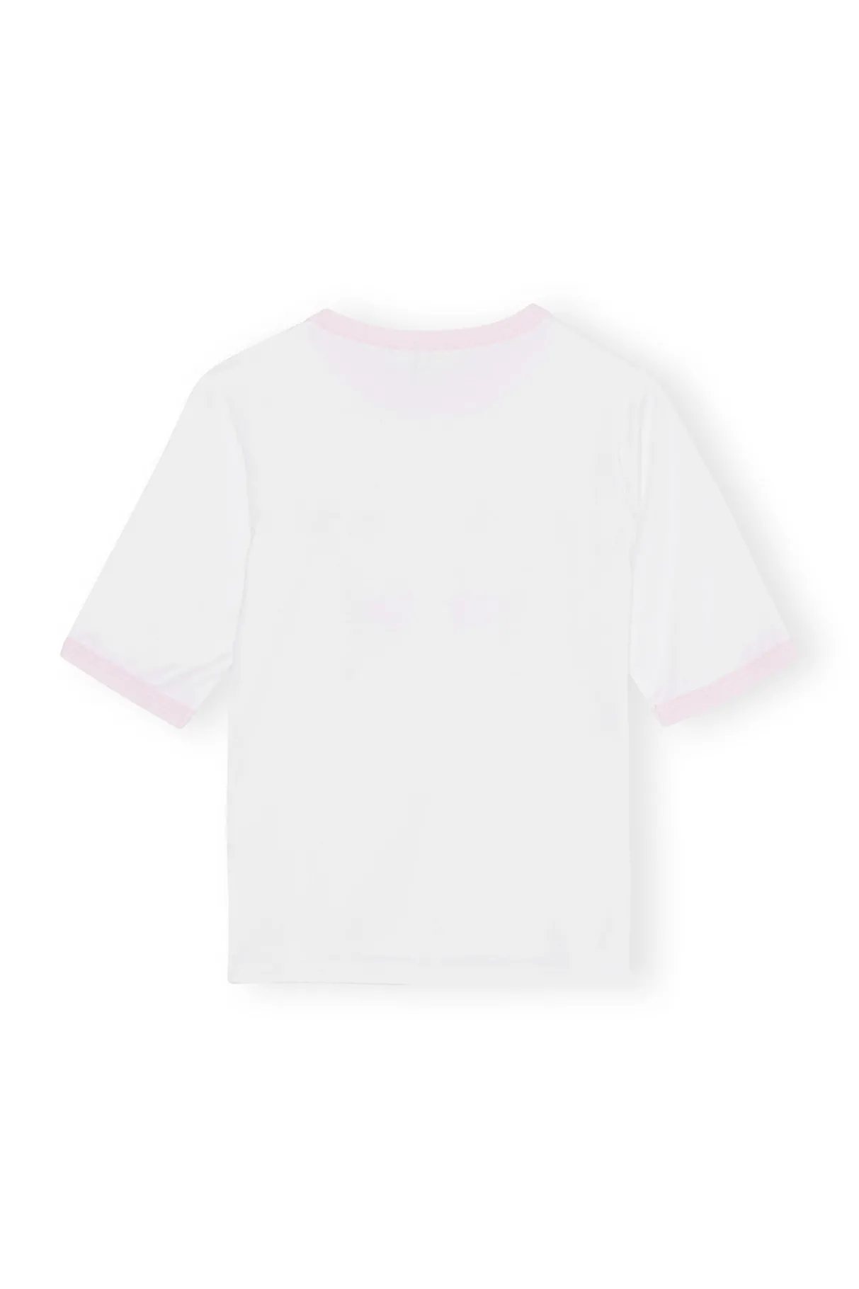 Discount GANNI Fitted Butterfly T-Shirt Bright White