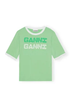 Fashion GANNI Fitted T-Shirt Peapod