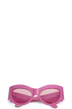 Best GANNI X Ace & Tate Trixie Sunglasses Shocking Pink