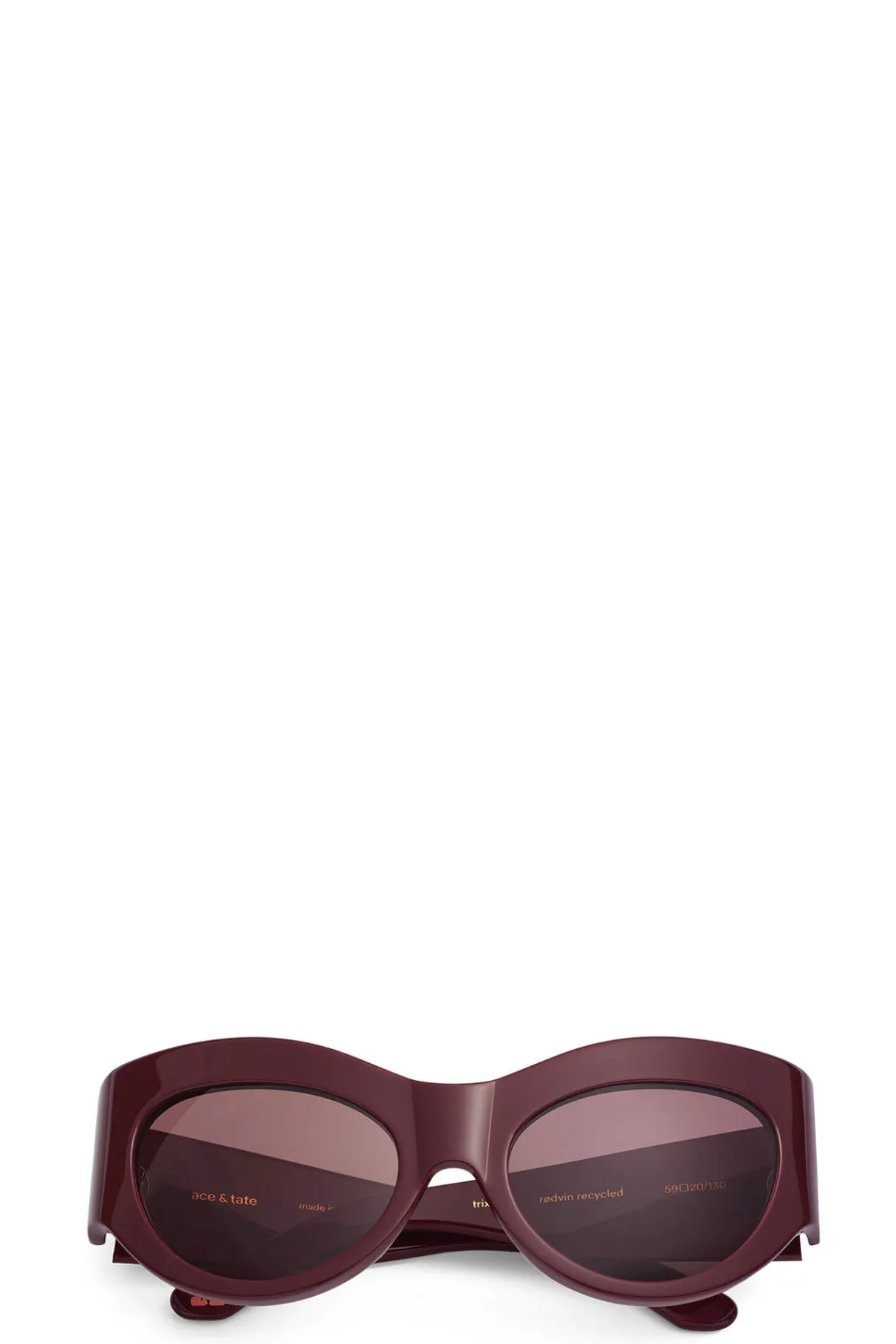 Cheap GANNI X Ace & Tate Trixie Sunglasses Burgundy