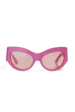 Best GANNI X Ace & Tate Trixie Sunglasses Shocking Pink