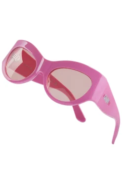 Best GANNI X Ace & Tate Trixie Sunglasses Shocking Pink