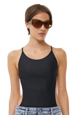 Cheap GANNI X Ace & Tate Trixie Sunglasses Tobacco Brown