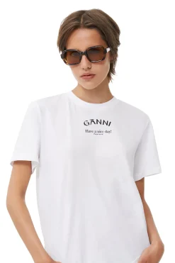 Shop GANNI X Ace & Tate Twiggy Sunglasses Tobacco Brown