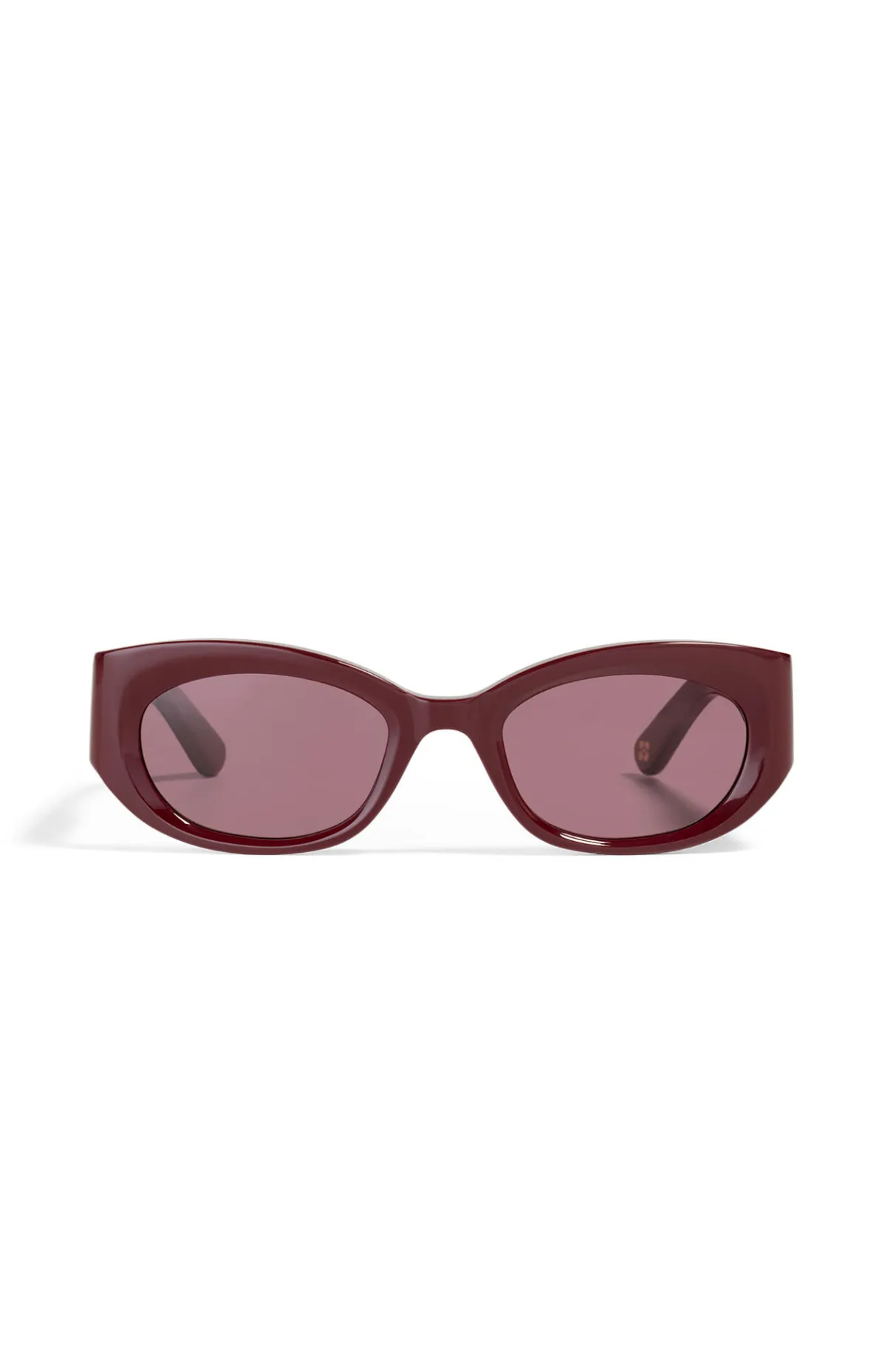 Store GANNI X Ace & Tate Xena Sunglasses Burgundy