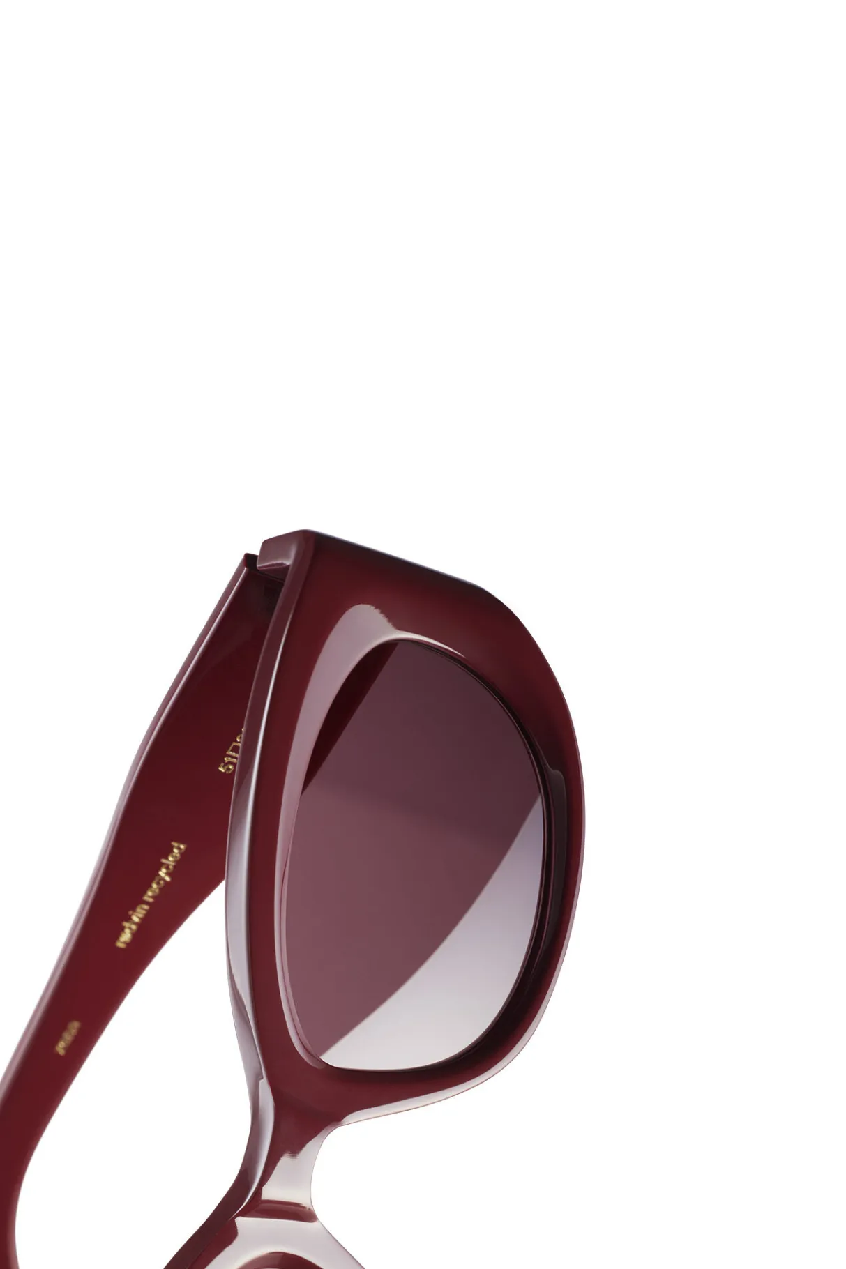 Store GANNI X Ace & Tate Xena Sunglasses Burgundy