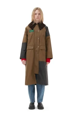 Best GANNI X Barbour Burghley Coat Teak