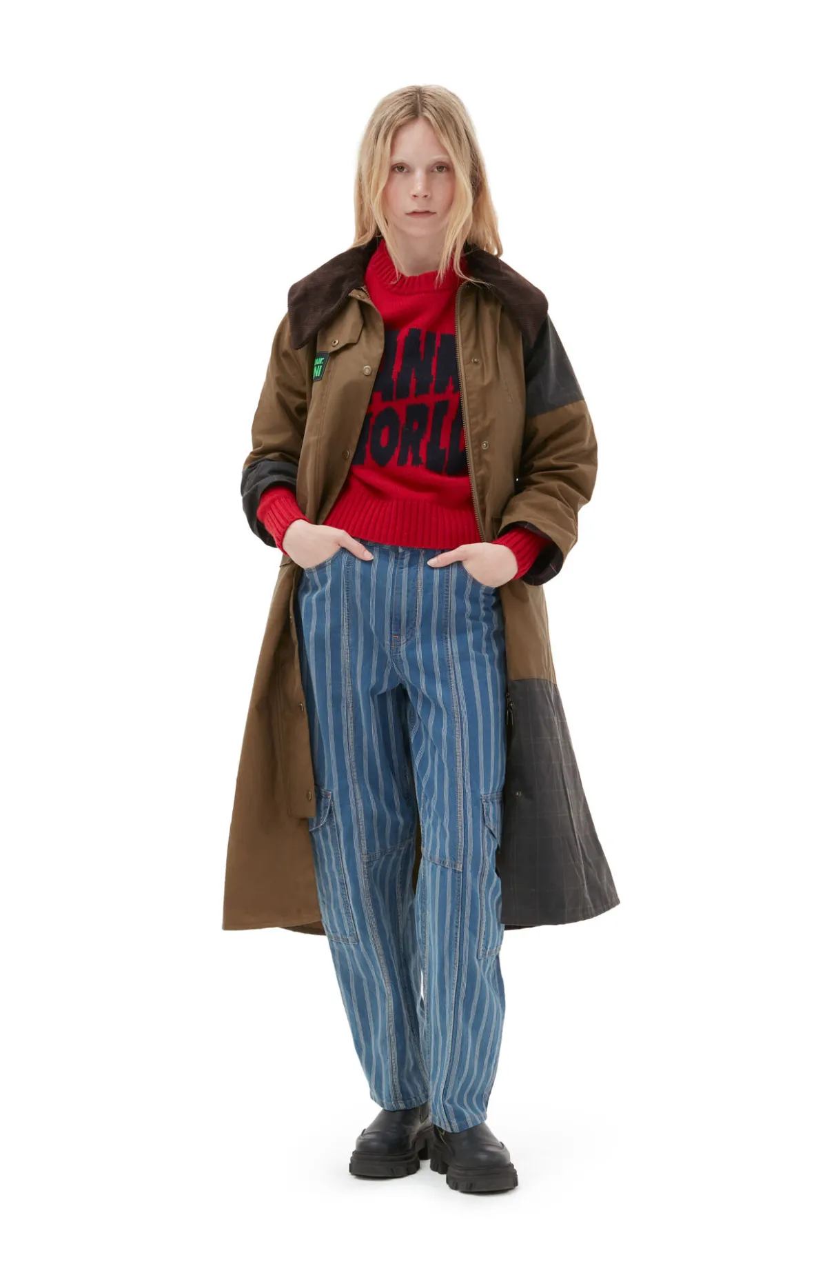Best GANNI X Barbour Burghley Coat Teak