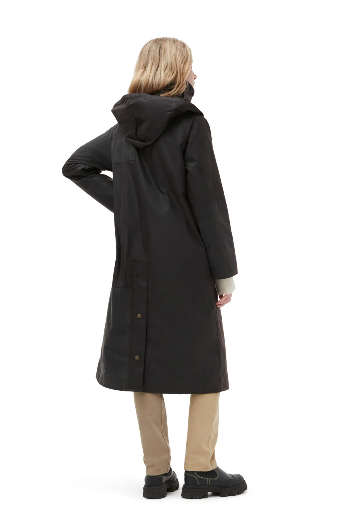 Best Sale GANNI X Barbour Burghley Coat Ganache