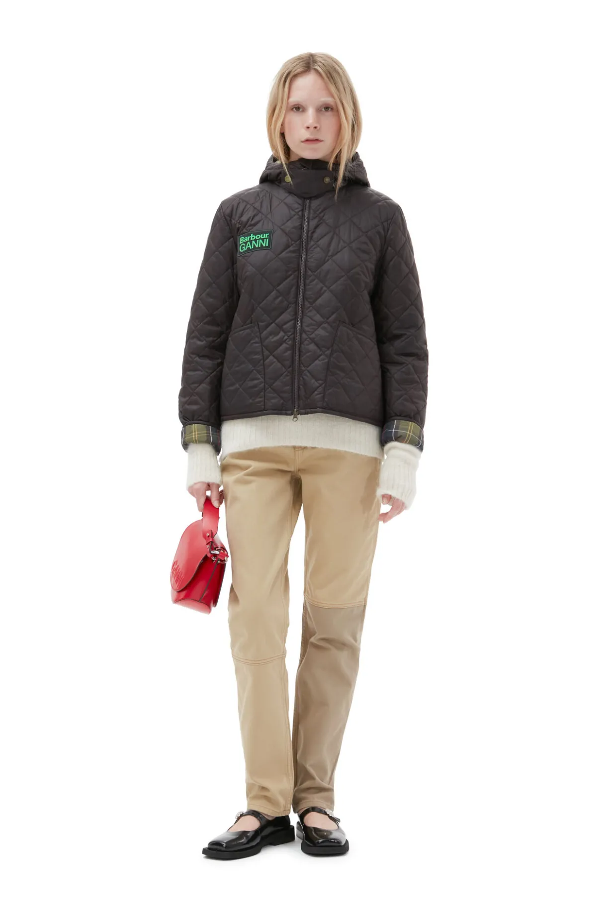 Discount GANNI X Barbour Reversible Liddesdale Jacket Ganache