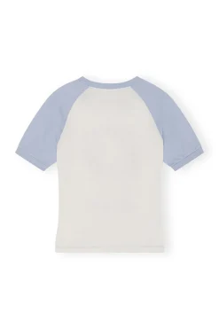 Shop GANNI Grapes Raglan T-Shirt Egret