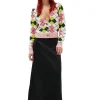 Discount GANNI Graphic Cotton V-Neck Cardigan Multicolour