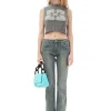 Store GANNI Graphic Cropped Vest High Rise