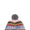 Discount GANNI Graphic Wool Beanie Multicolour