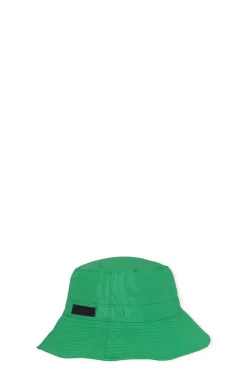 Sale GANNI Green Tech Bucket Hat Kelly Green
