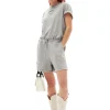 Best GANNI Grey Relaxed O-Neck T-Shirt Paloma Melange