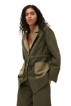 Flash Sale GANNI Heavy Twill Jacket Kalamata