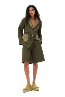 Flash Sale GANNI Heavy Twill Jacket Kalamata
