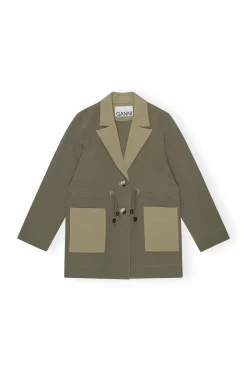 Flash Sale GANNI Heavy Twill Jacket Kalamata
